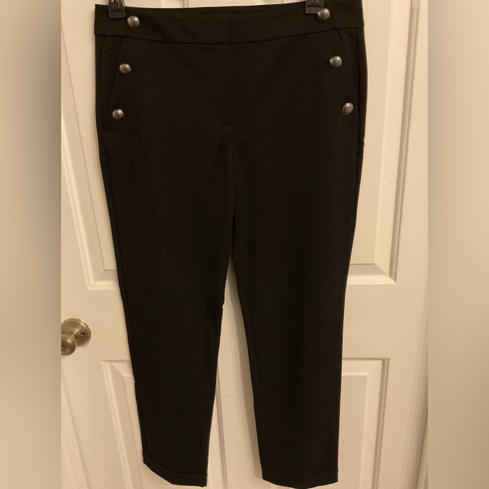 LOFT Black Straight Leg Pants